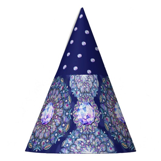 Blue Rosace Partyhütchen (Links)