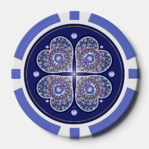 Blue Rosace Pokerchips
