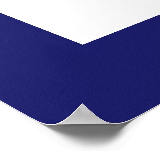 Blue Rosace Poster (Ecke)