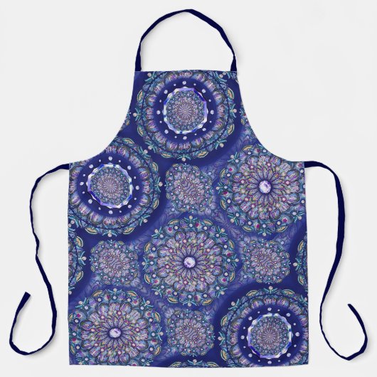 Blue Rosace Schürze (Vorderseite)
