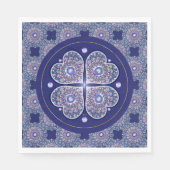 Blue Rosace Serviette (Vorderseite)