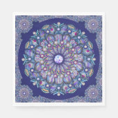 Blue Rosace Serviette (Vorderseite)