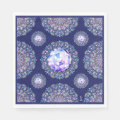 Blue Rosace Serviette (Vorderseite)