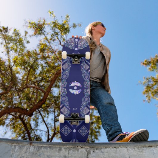 Blue Rosace Skateboard (Außenbereich 1)