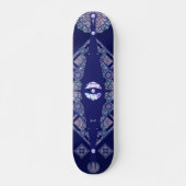 Blue Rosace Skateboard (Vorne)