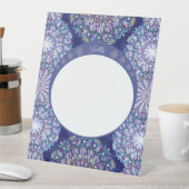 Blue Rosace Sockelschild (In Situ)