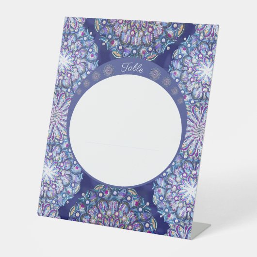 Blue Rosace Sockelschild (Vorderseite)