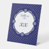 Blue Rosace Sockelschild (Vorderseite)