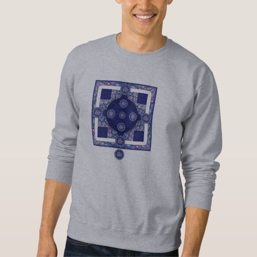 Blue Rosace Sweatshirt (Vorderseite)