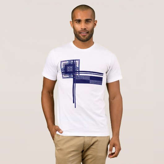 Blue Rosace T-Shirt (Vorne ganz)