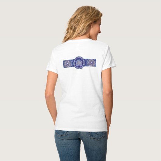 Blue Rosace T-Shirt (Rückseite Vollansicht)