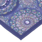 Blue Rosace Tischdecke (Schrägansicht)