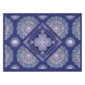 Blue Rosace Tischdecke (Vorderseite (Horizontal))