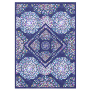 Blue Rosace Tischdecke