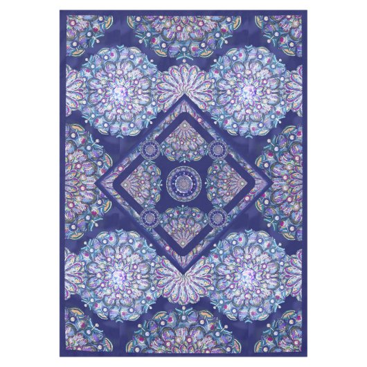 Blue Rosace Tischdecke (Vorderseite)