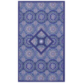 Blue Rosace Tischdecke (Vorderseite)