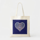 Blue Rosace Tragetasche (Vorne)