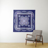 Blue Rosace Wandteppich (Beispiel)