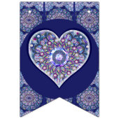 Blue Rosace Wimpelkette (Erste Fahne)