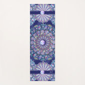 Blue Rosace Yogamatte (Vorderseite)