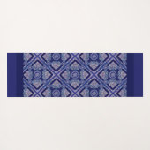 Blue Rosace Yogamatte (Rückseite (Horizontal))