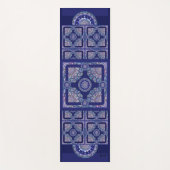Blue Rosace Yogamatte (Vorderseite)
