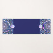 Blue Rosace Yogamatte (Rückseite (Horizontal))