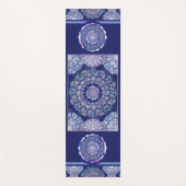 Blue Rosace Yogamatte (Vorderseite)