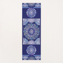 Blue Rosace Yogamatte