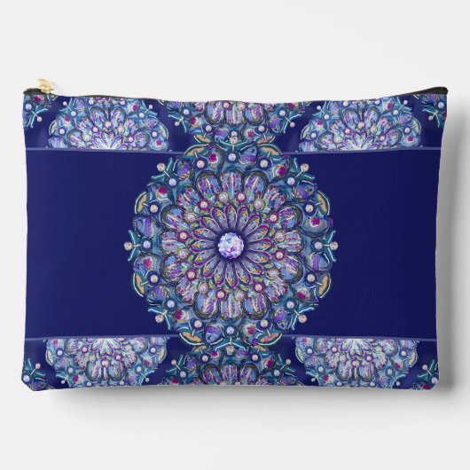 Blue Rosace Zubehörtasche (Vorderseite)