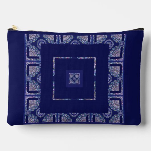 Blue Rosace Zubehörtasche (Vorderseite)