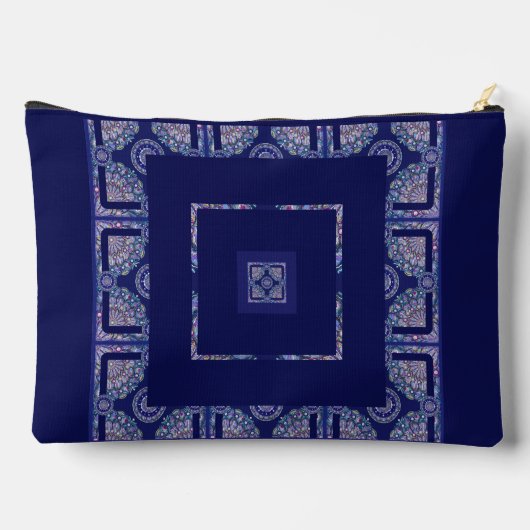 Blue Rosace Zubehörtasche (Rückseite)