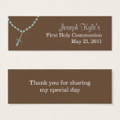 Blue Rosary Small Tag (Vorne & Hinten)