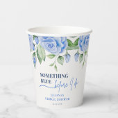 Blue Rose Aquarellfarben etwas Blau bevor ich tue Pappbecher (Rückseite)