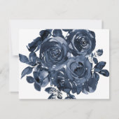 Blue Rose Beerdigung Memorial Vielen Dank Dankeskarte (Rückseite)