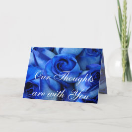 Blue Rose Beileid anpassen Karte