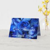 Blue Rose Beileid anpassen Karte (Gelbe Blume)
