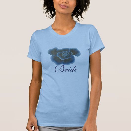 Blue Rose Blume Bridge to Shirts (Vorderseite)