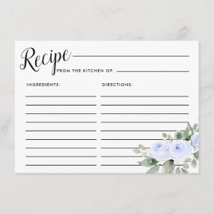 Blue Rose Botanisches Brautparty Rezept Karte
