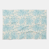 Blue Rose Bouquet Garden Blumenmuster Geschirrtuch (Horizontal)