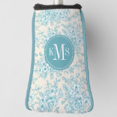 Blue Rose Bouquet Garden Blumenmuster Golf Headcover (Rotieren 90)