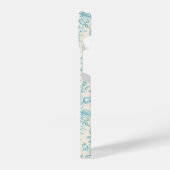 Blue Rose Bouquet Garden Blumenmuster iPhone Hülle (Linke Seite)