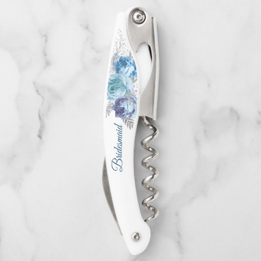 Blue Rose Bridesmaid Kellnermesser (Rückseite)