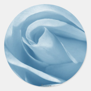 Blue Rose Bud Wedding Einladung Siegel Runder Aufkleber