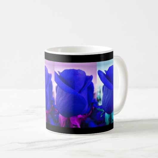 Blue Rose Buds Tasse (VorderseiteRechts)
