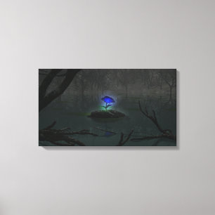 Blue Rose Canvas Print Leinwanddruck