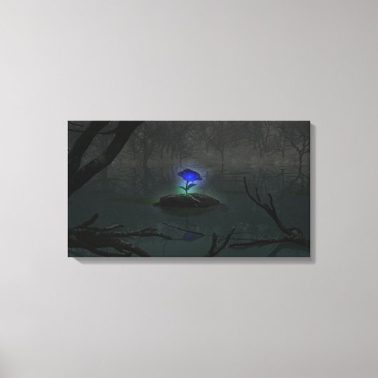 Blue Rose Canvas Print Leinwanddruck (Vorderseite)