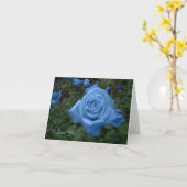 Blue Rose Card Karte (Gelbe Blume)