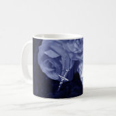 Blue Rose & Cross | TASSE (Vorderseite Links)