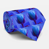 Blue Rose Delight Krawatte - Anpassbar (Gerollt)